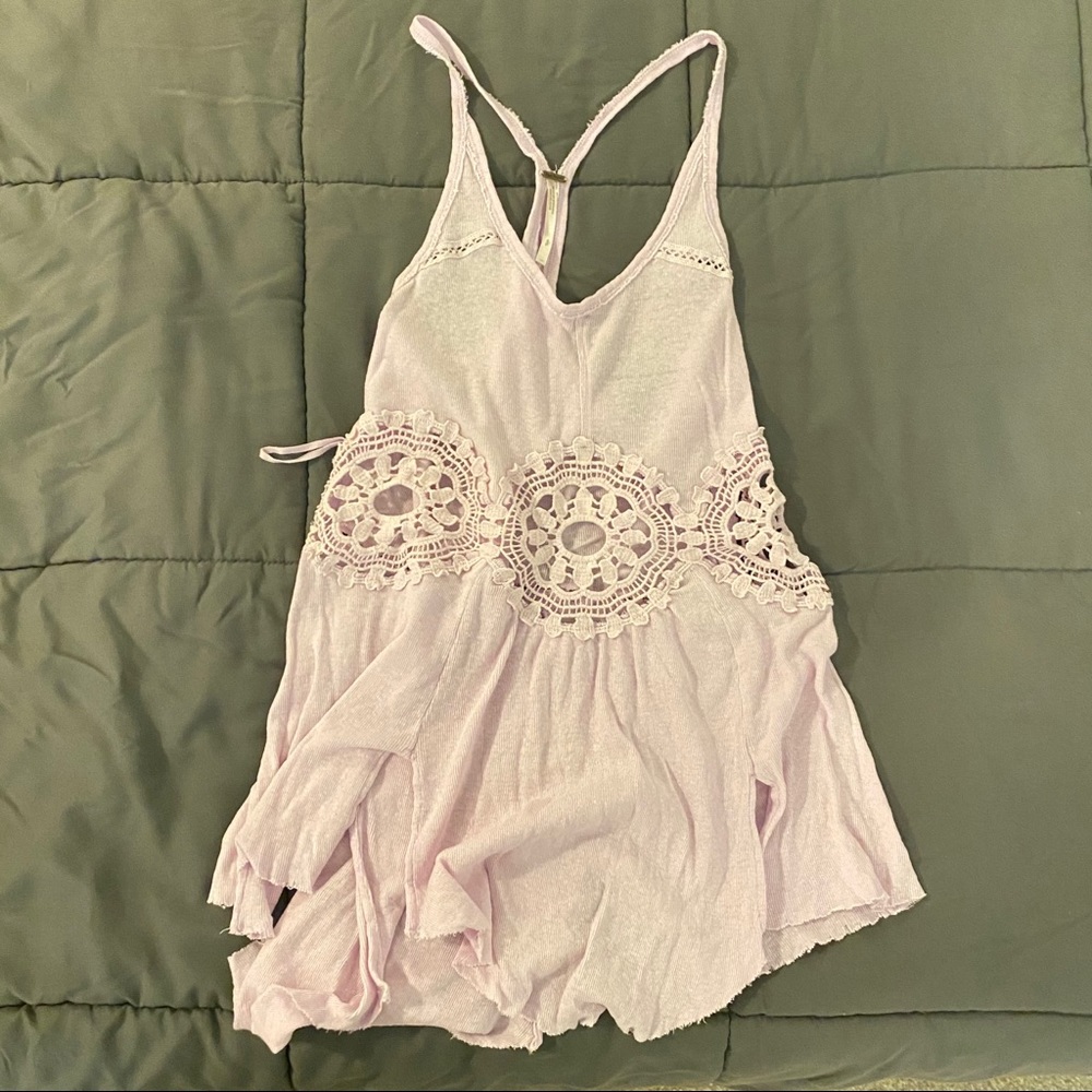 Free People Lilac tank top EUC